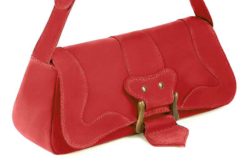 Handcrafted women's small luxurious elegant handbag in premium scarlet red leather. Perfect for elevated everyday style.   
                Choose from our luxurious collections of leather and fabric to perfectly match your handbags to your outfits.